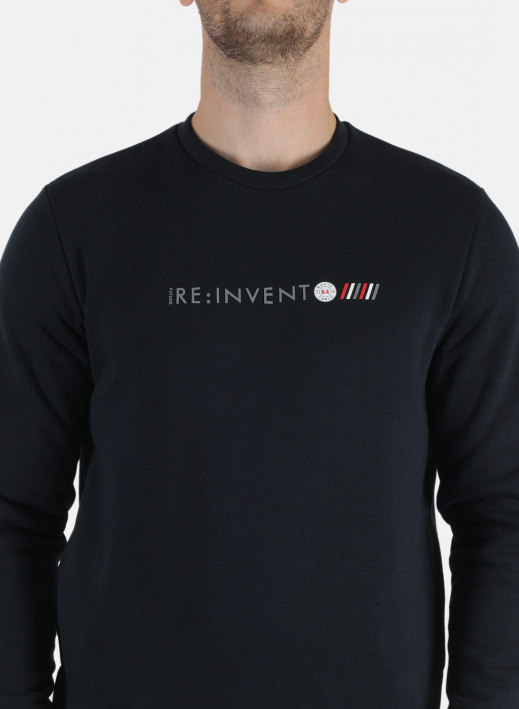 Men NAvy Blue Solid T-Shirt