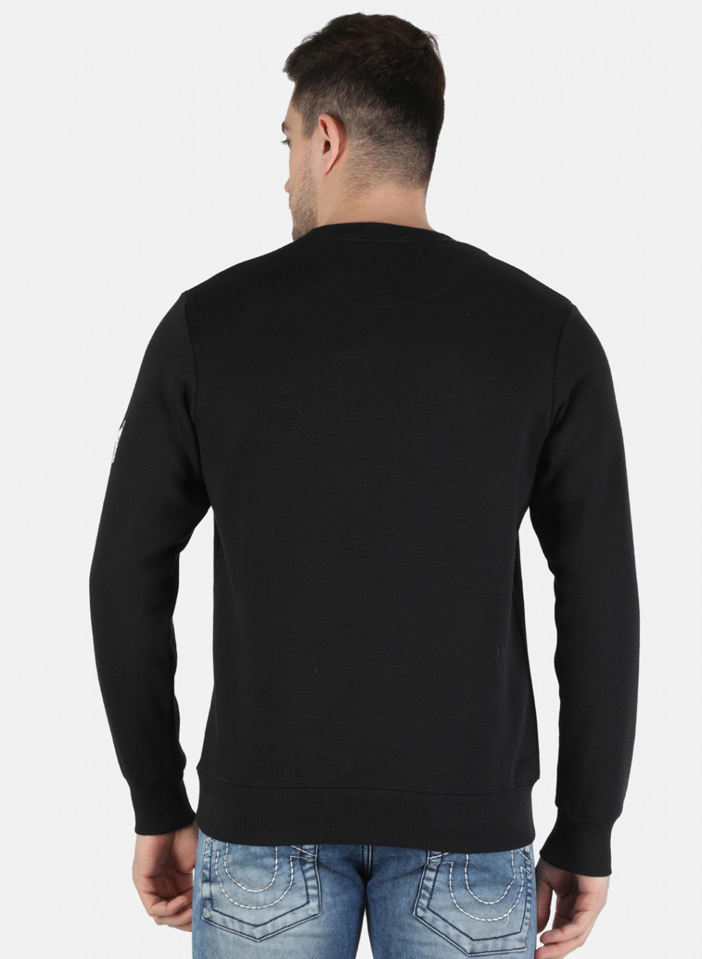 Men Black Printed Sweatshirt