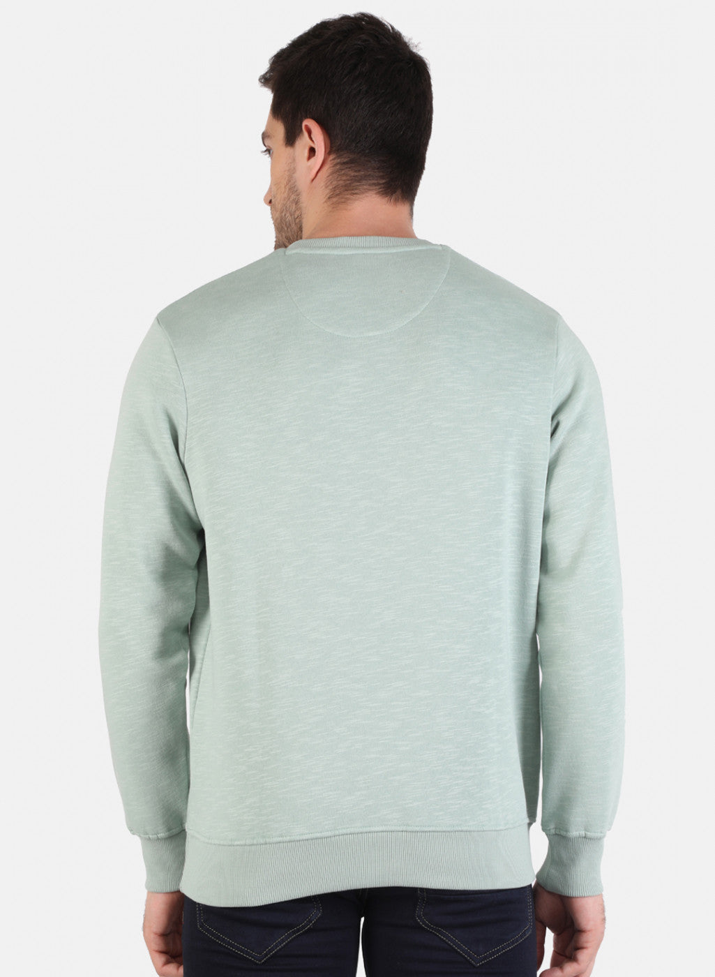 Men Blue Printed Sweatshirt