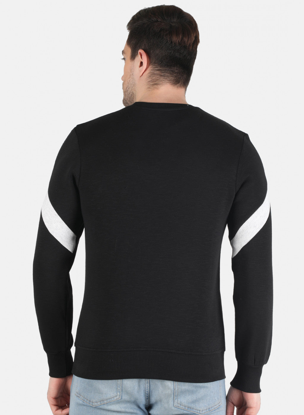 Men Black Printed Sweatshirt