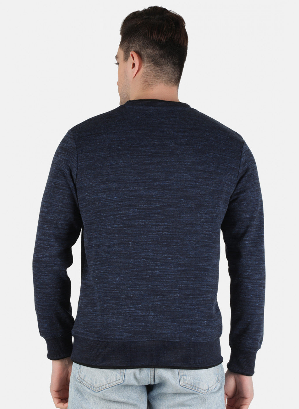 Men Blue Printed Sweatshirt