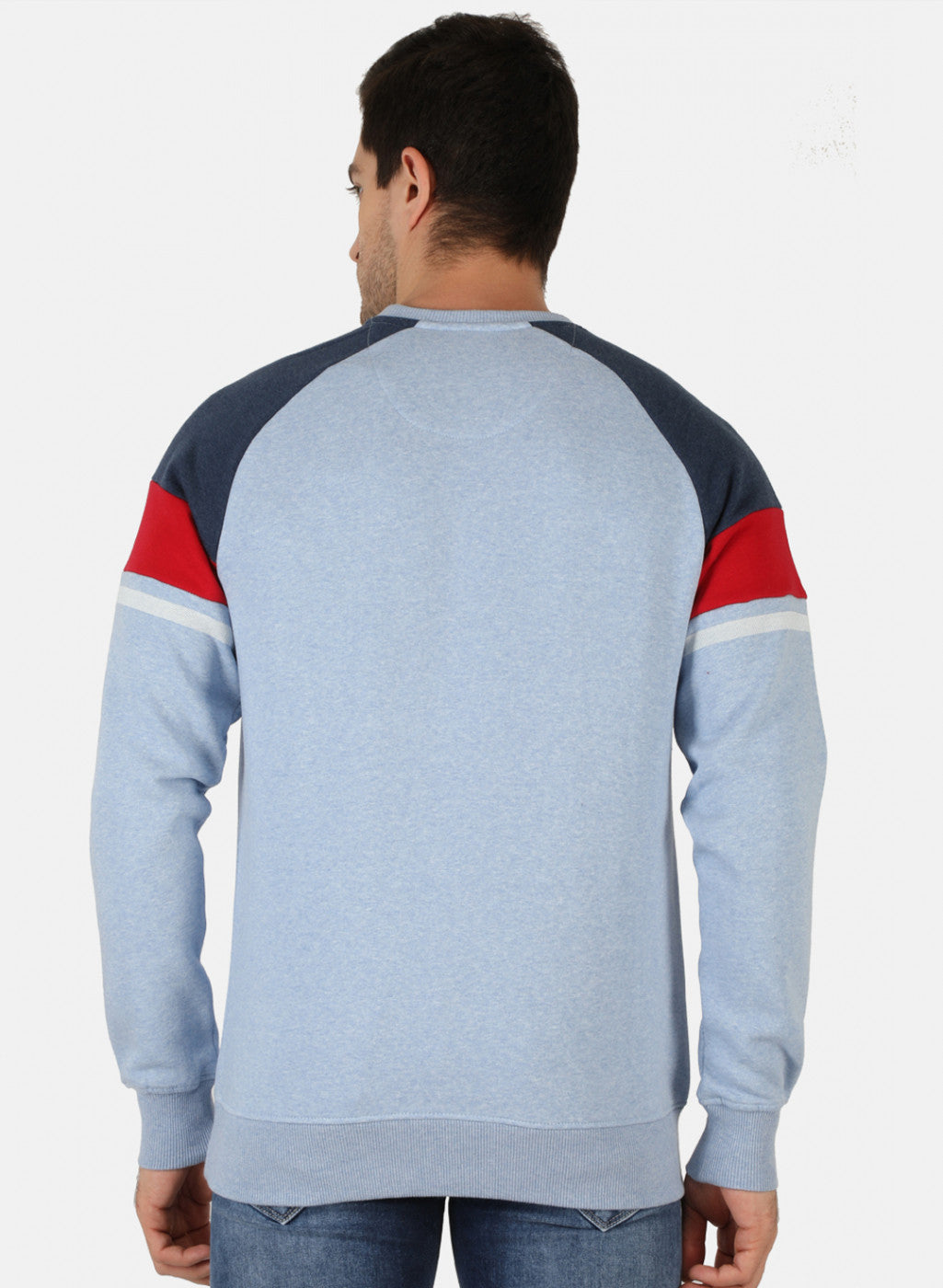 Men Blue Printed Sweatshirt