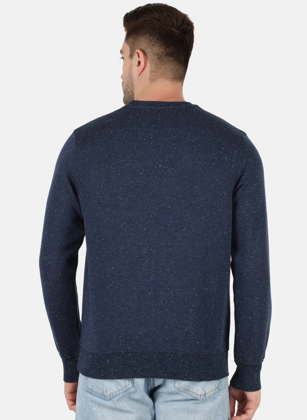 Men Blue Printed Sweatshirt