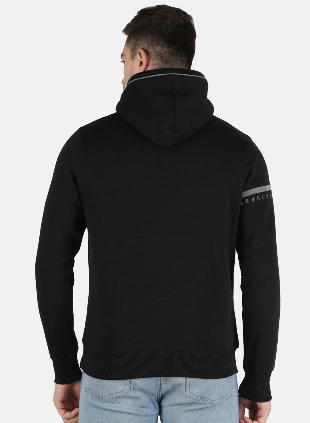 Men Black Printed Sweatshirt