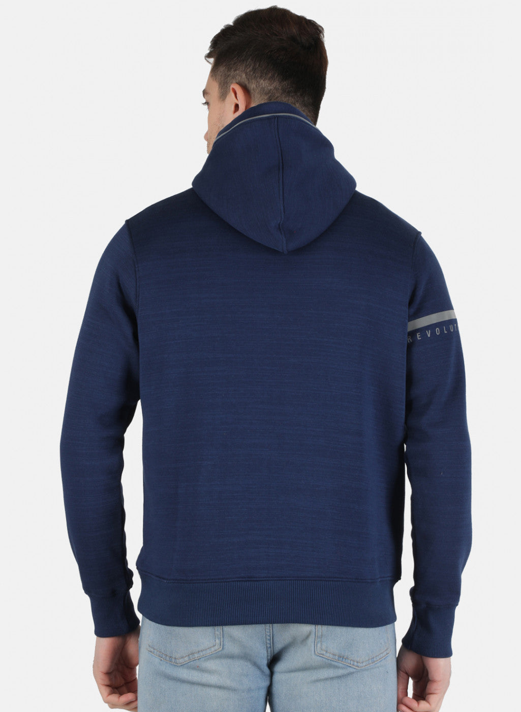 Men Blue Printed Sweatshirt