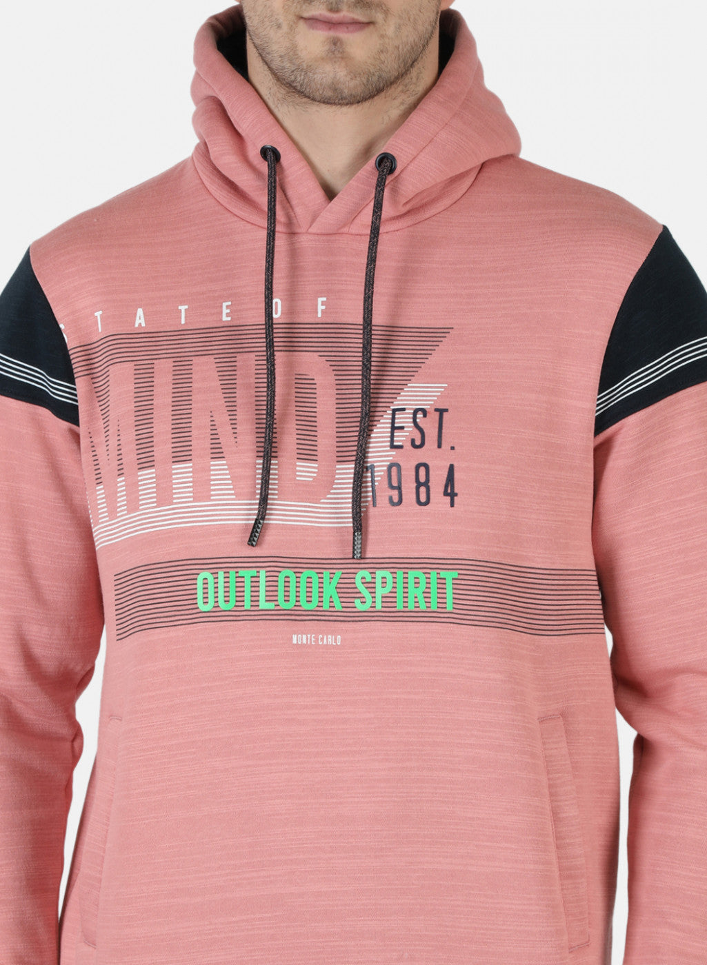 Men Pink Printed Sweatshirt