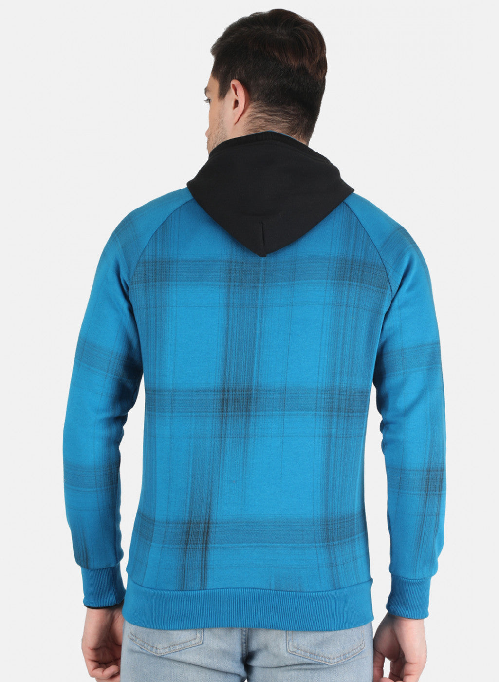 Men Blue Printed Sweatshirt