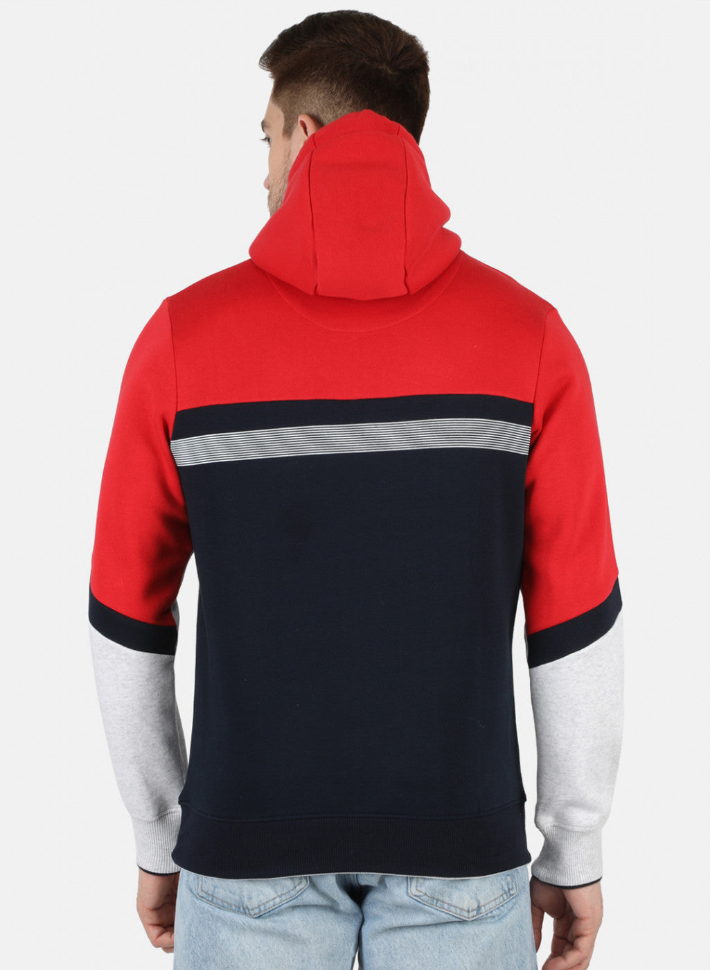 Men Red Printed Sweatshirt