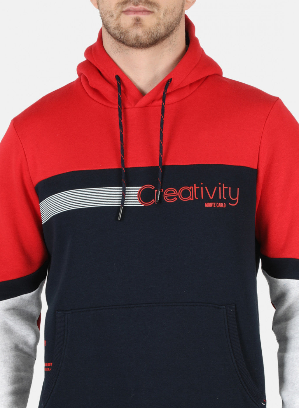 Men Red Printed Sweatshirt