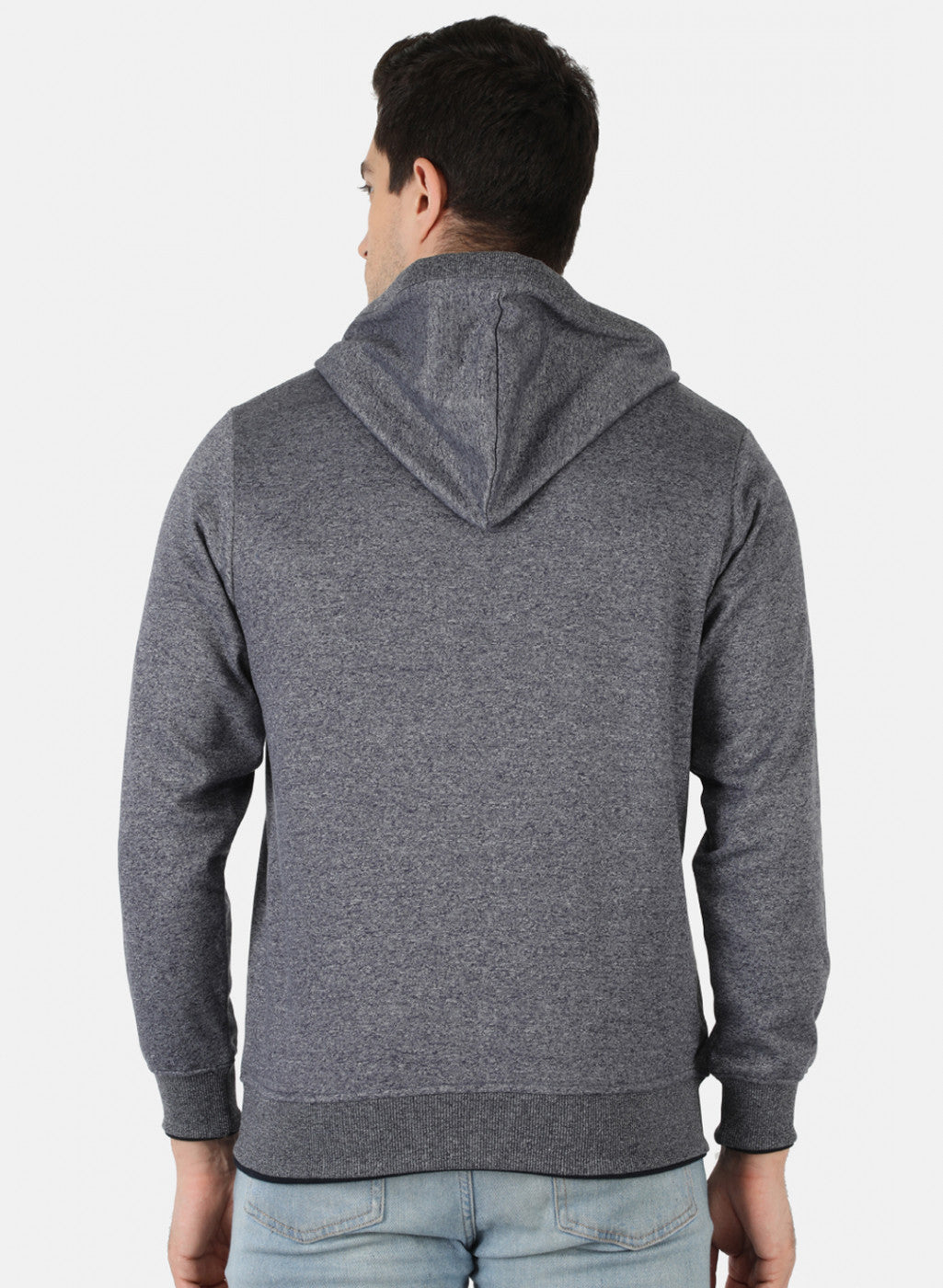 Men Blue Solid Sweatshirt