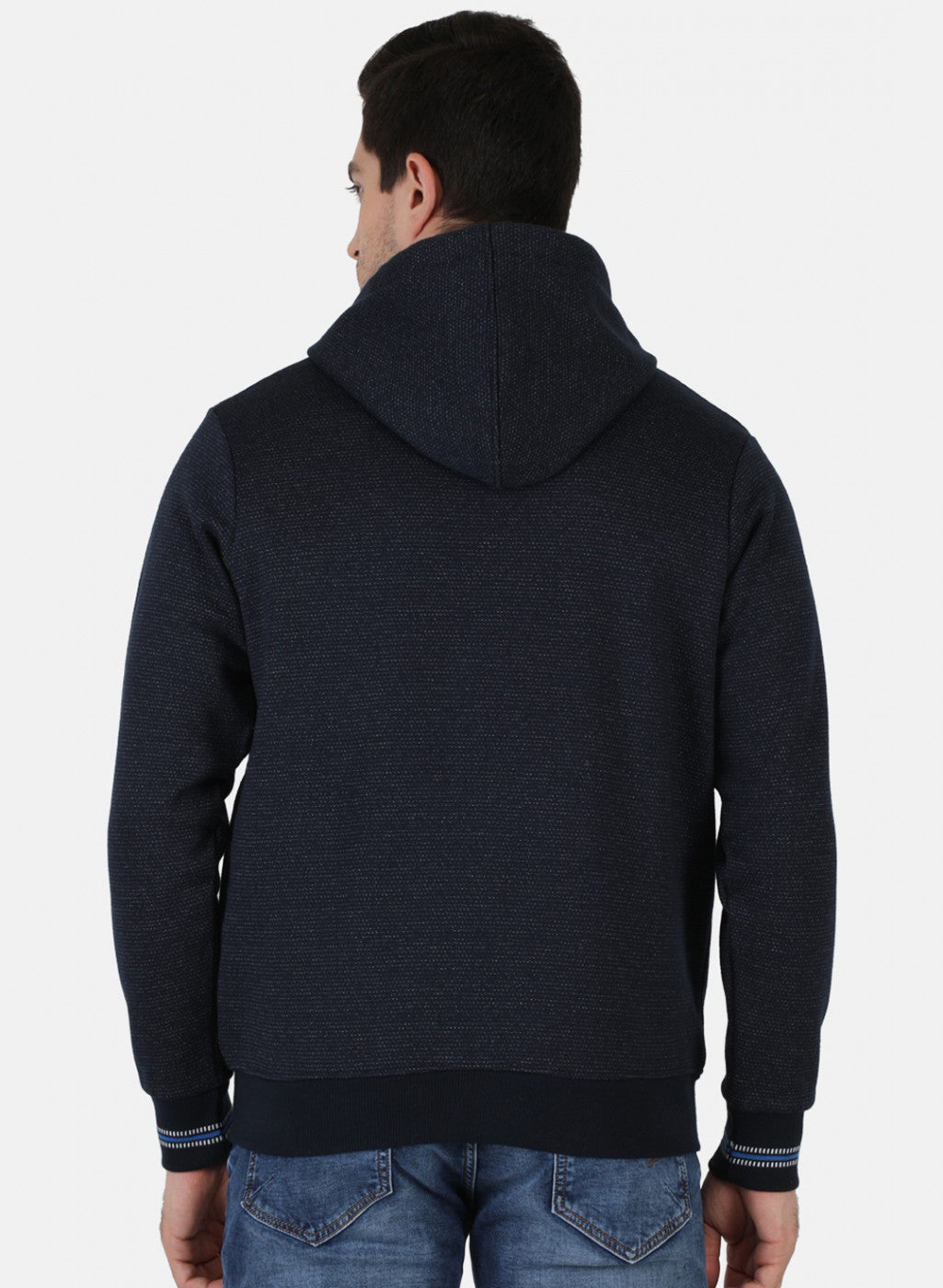 Men Blue Solid Sweatshirt