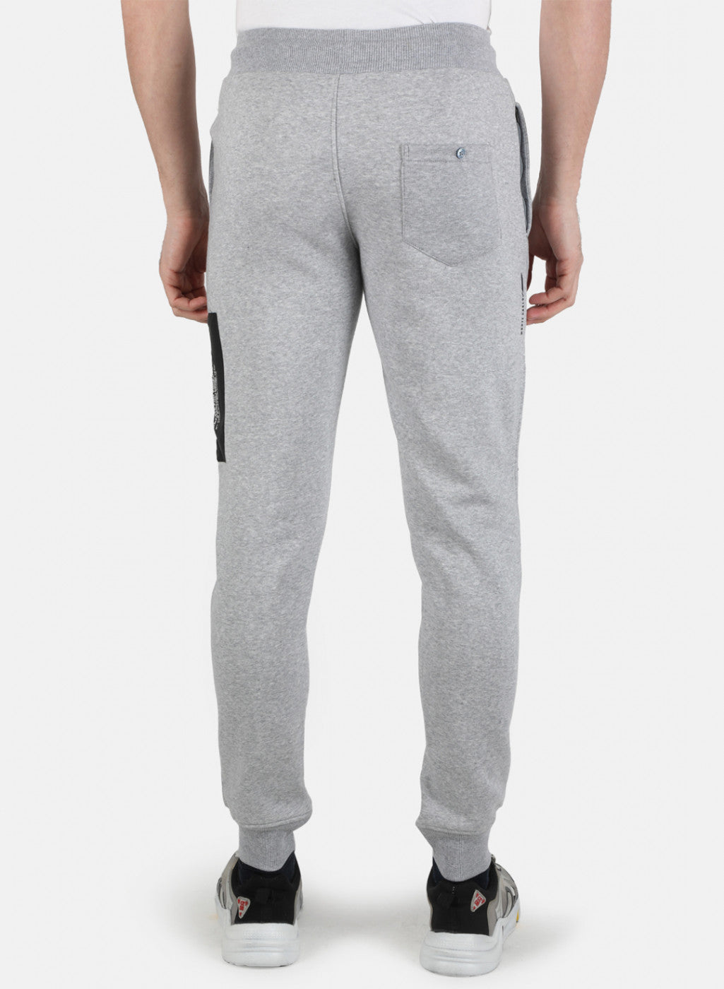 Men Grey Solid Winter Lower