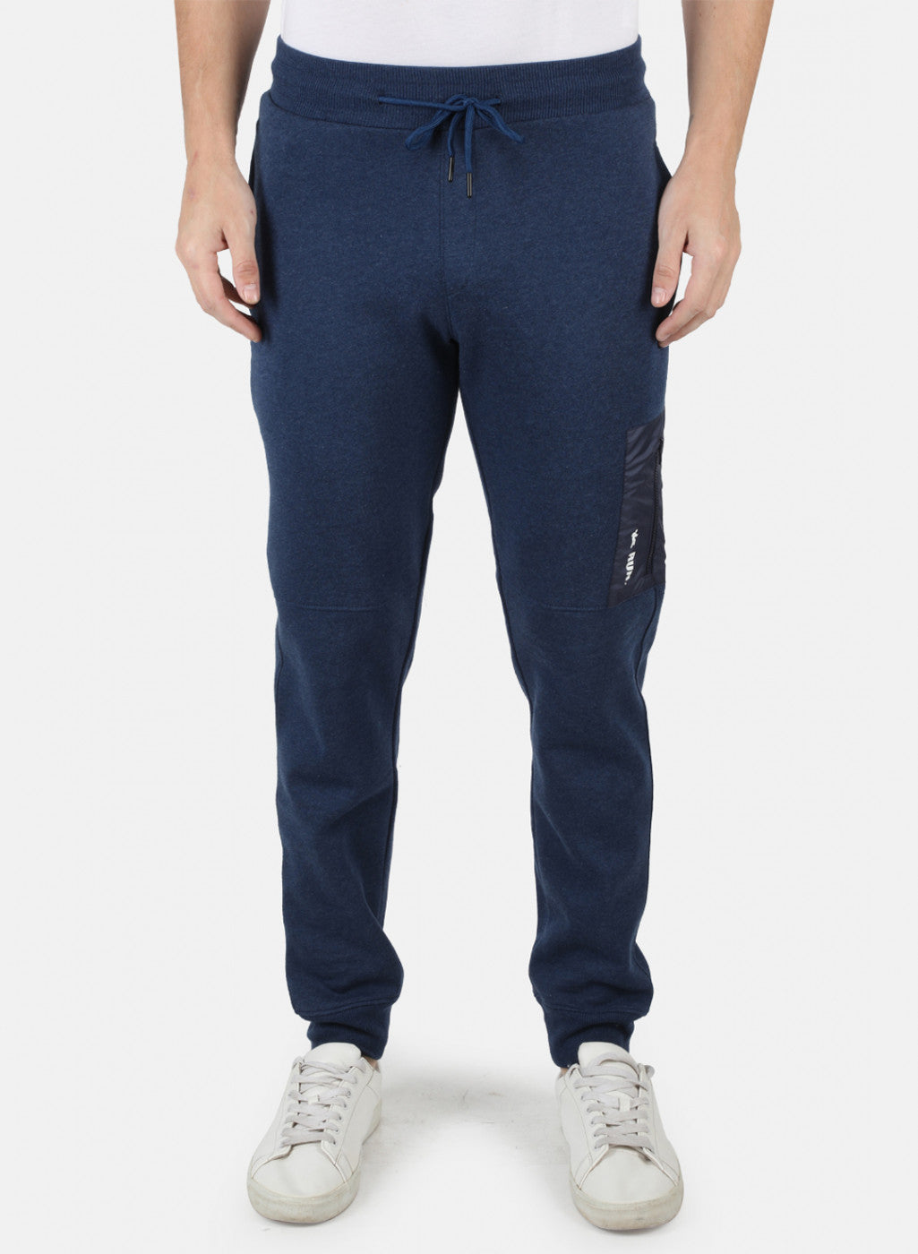 Men Blue Solid Winter Lower