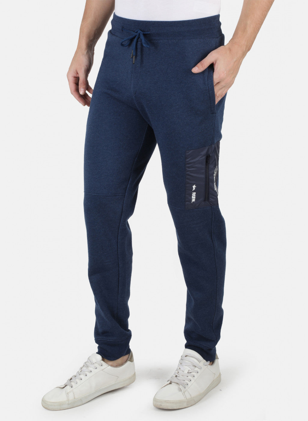 Men Blue Solid Winter Lower