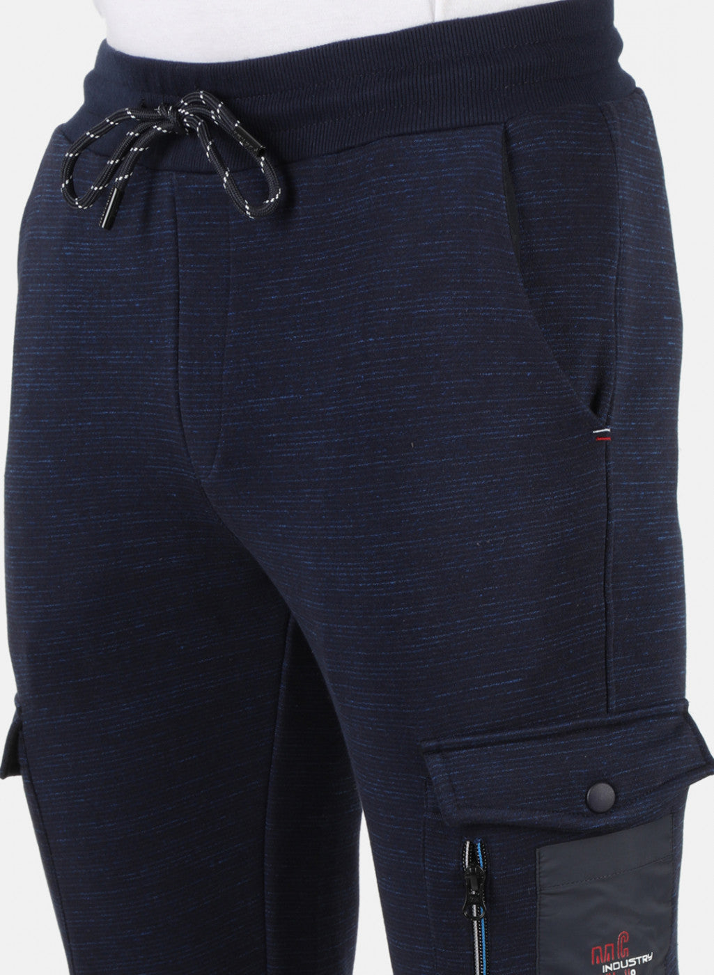 Men Blue Solid Winter Lower