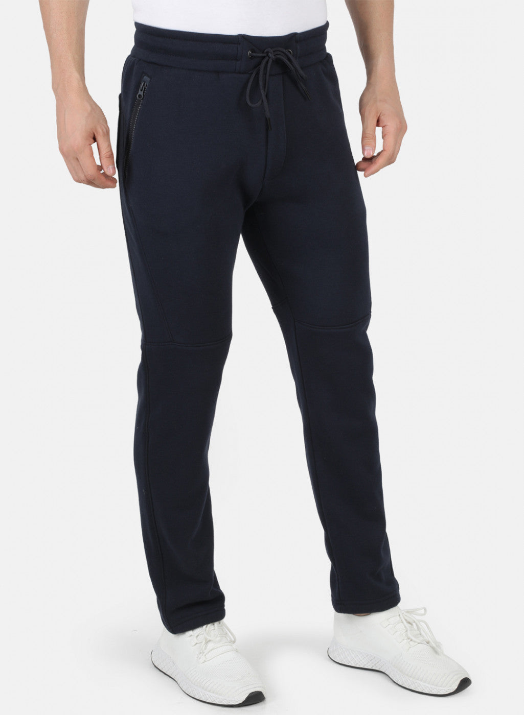 Men NAvy Blue Solid Winter Lower