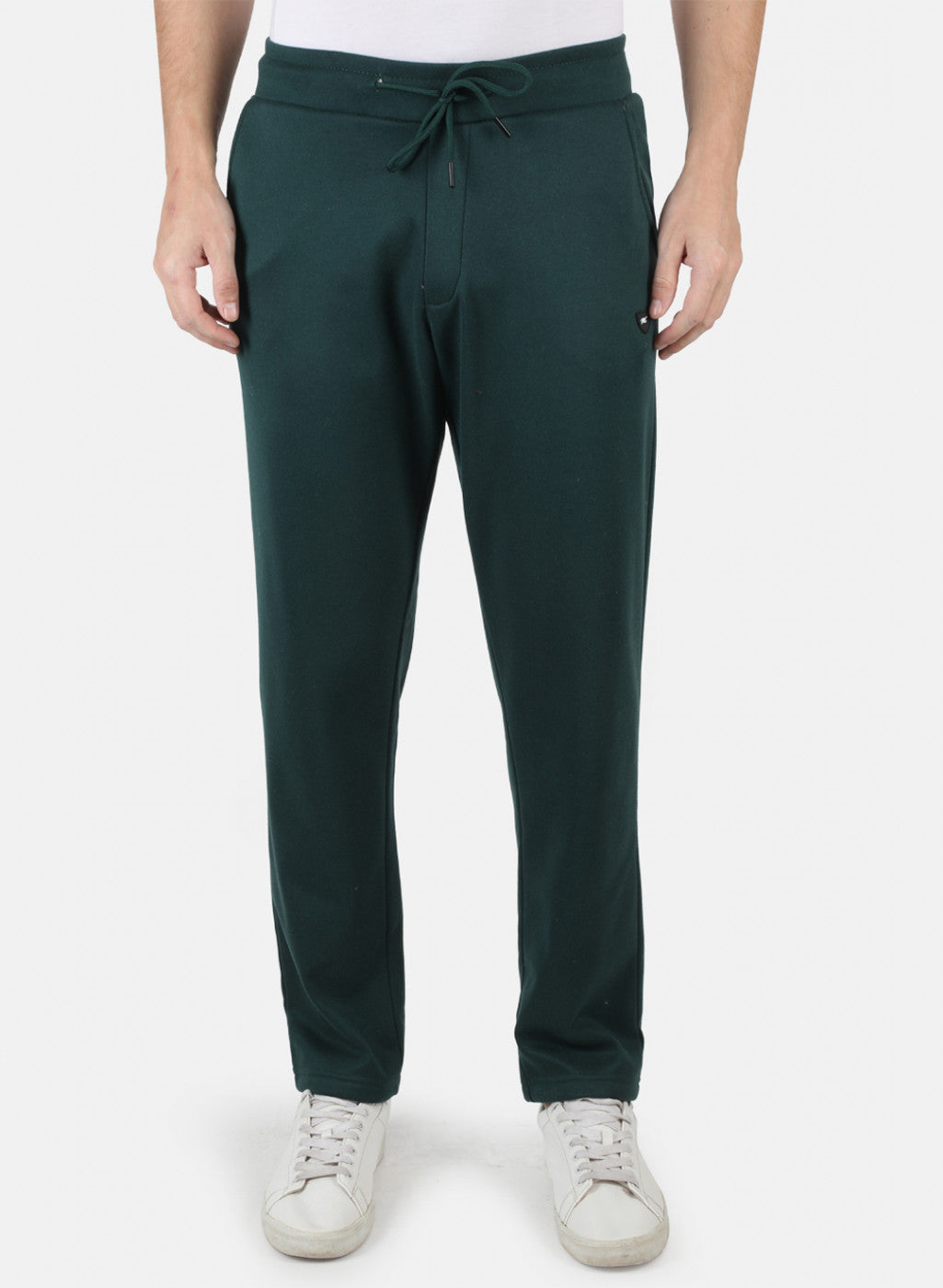 Men Green Solid Winter Lower