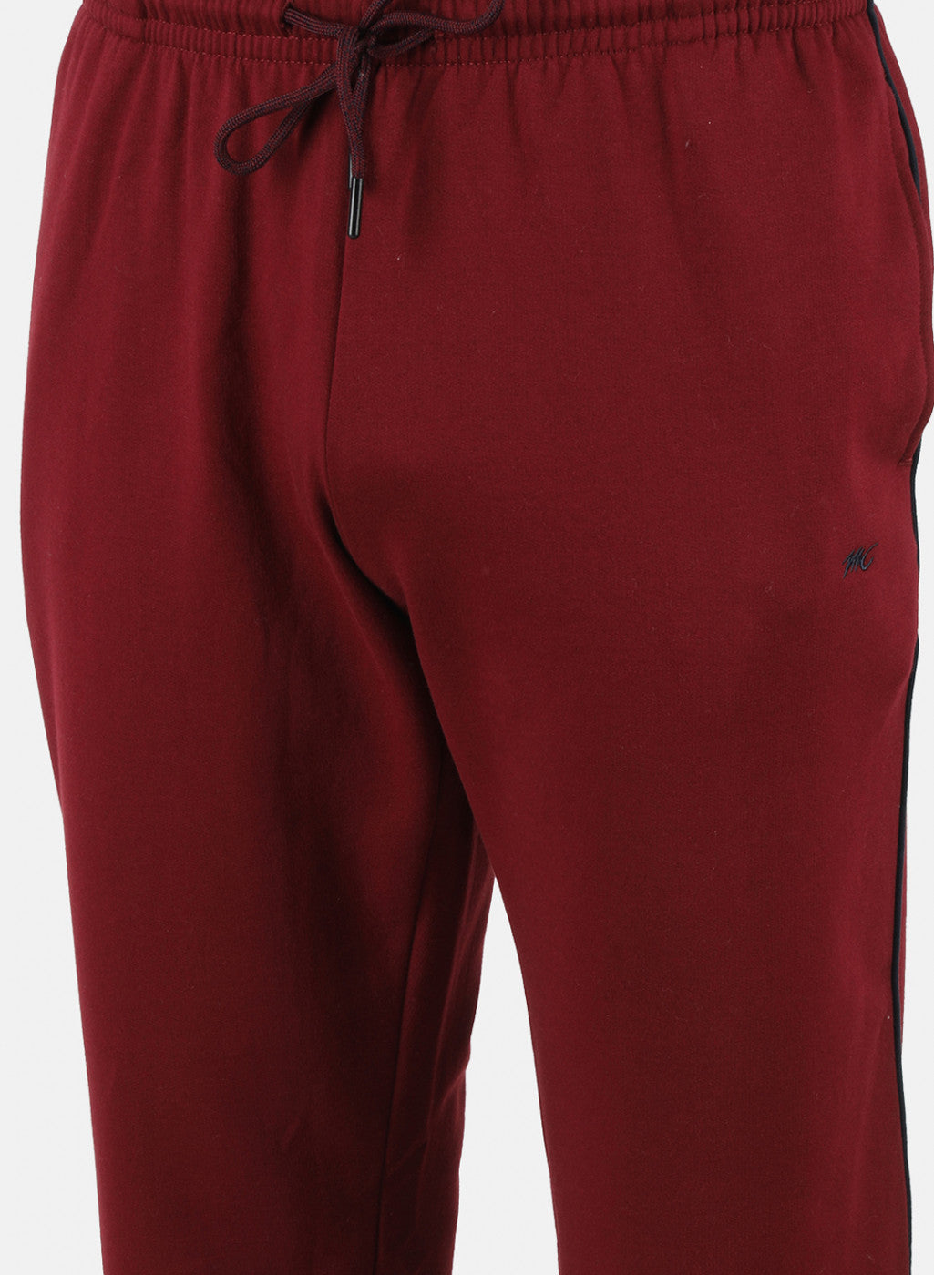 Men Maroon Solid Winter Lower