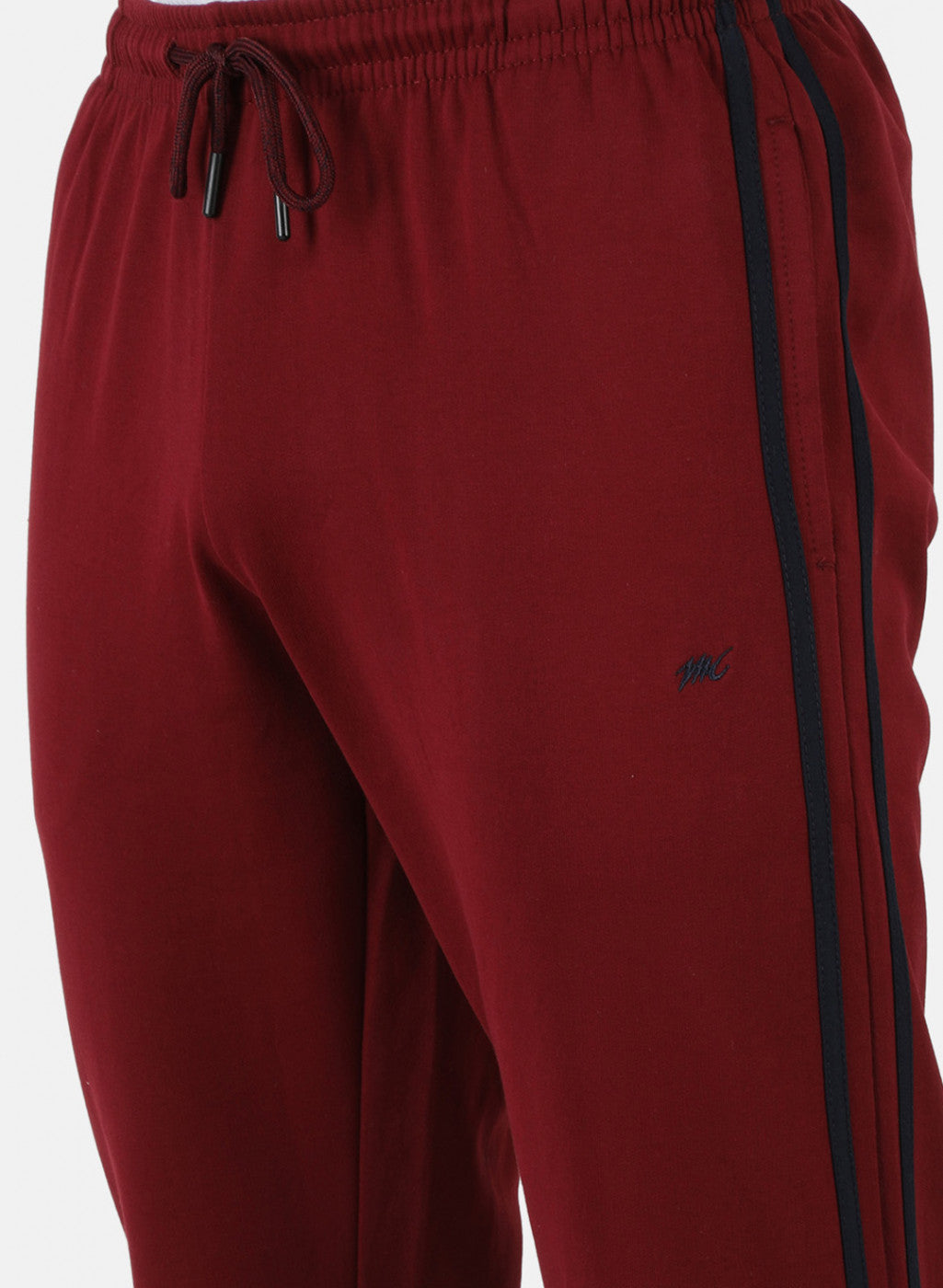 Men Maroon Solid Winter Lower