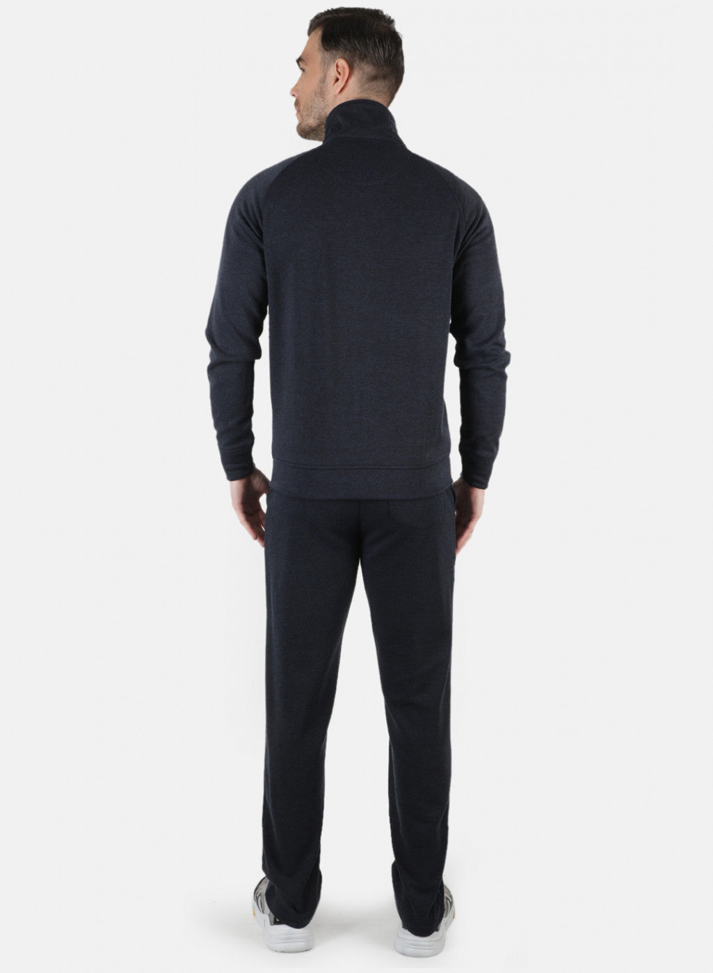 Men NAvy Blue Solid Tracksuit