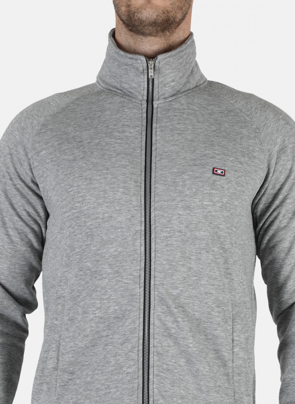 Men Grey Solid Tracksuit