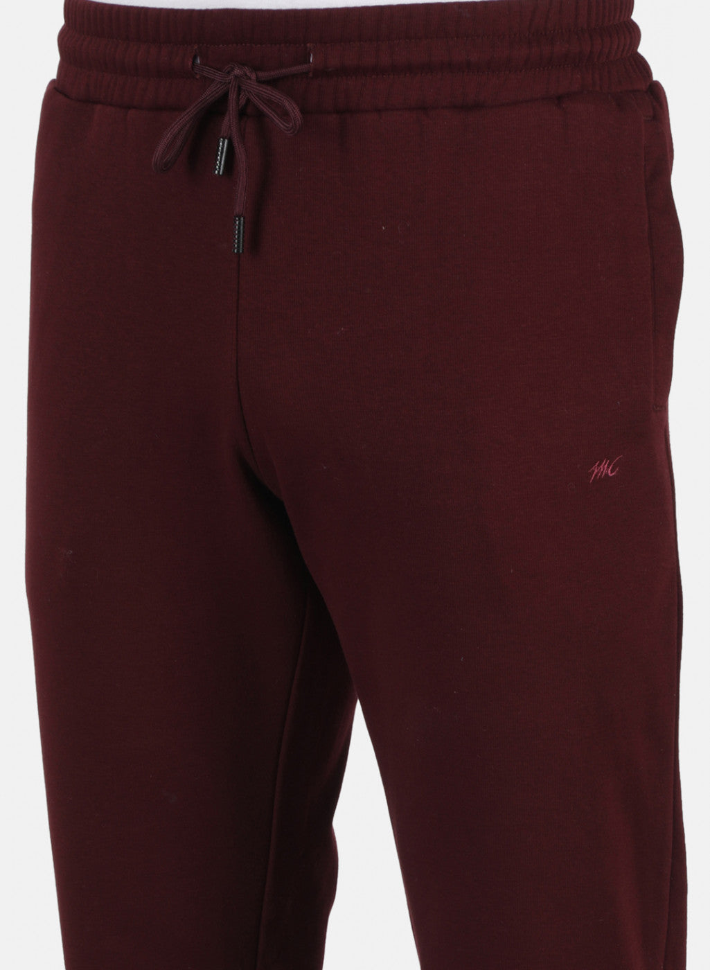 Men Maroon Solid Tracksuit