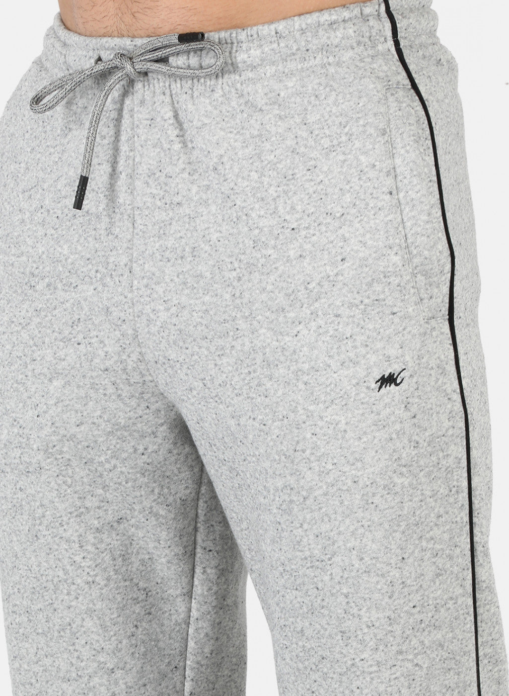 Men Grey Solid Tracksuit