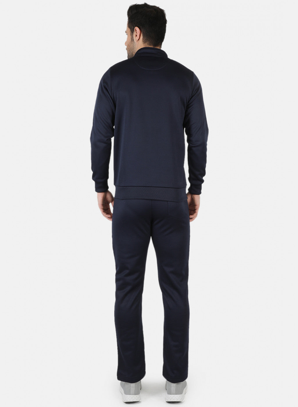 Men NAvy Blue Solid Tracksuit