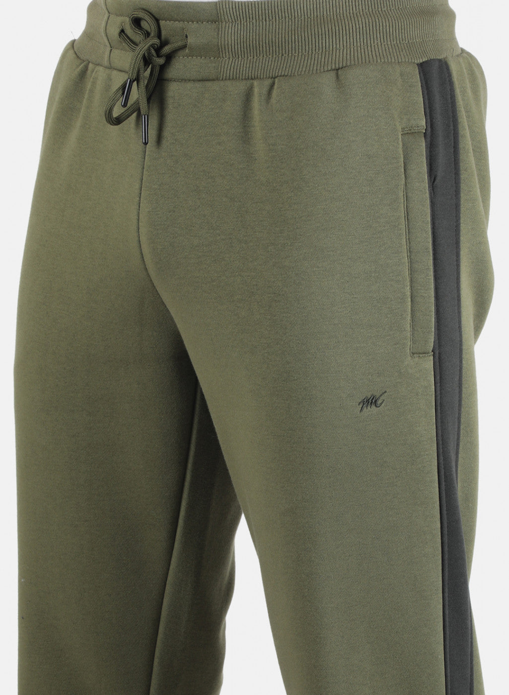 Men Olive Solid Winter Lower