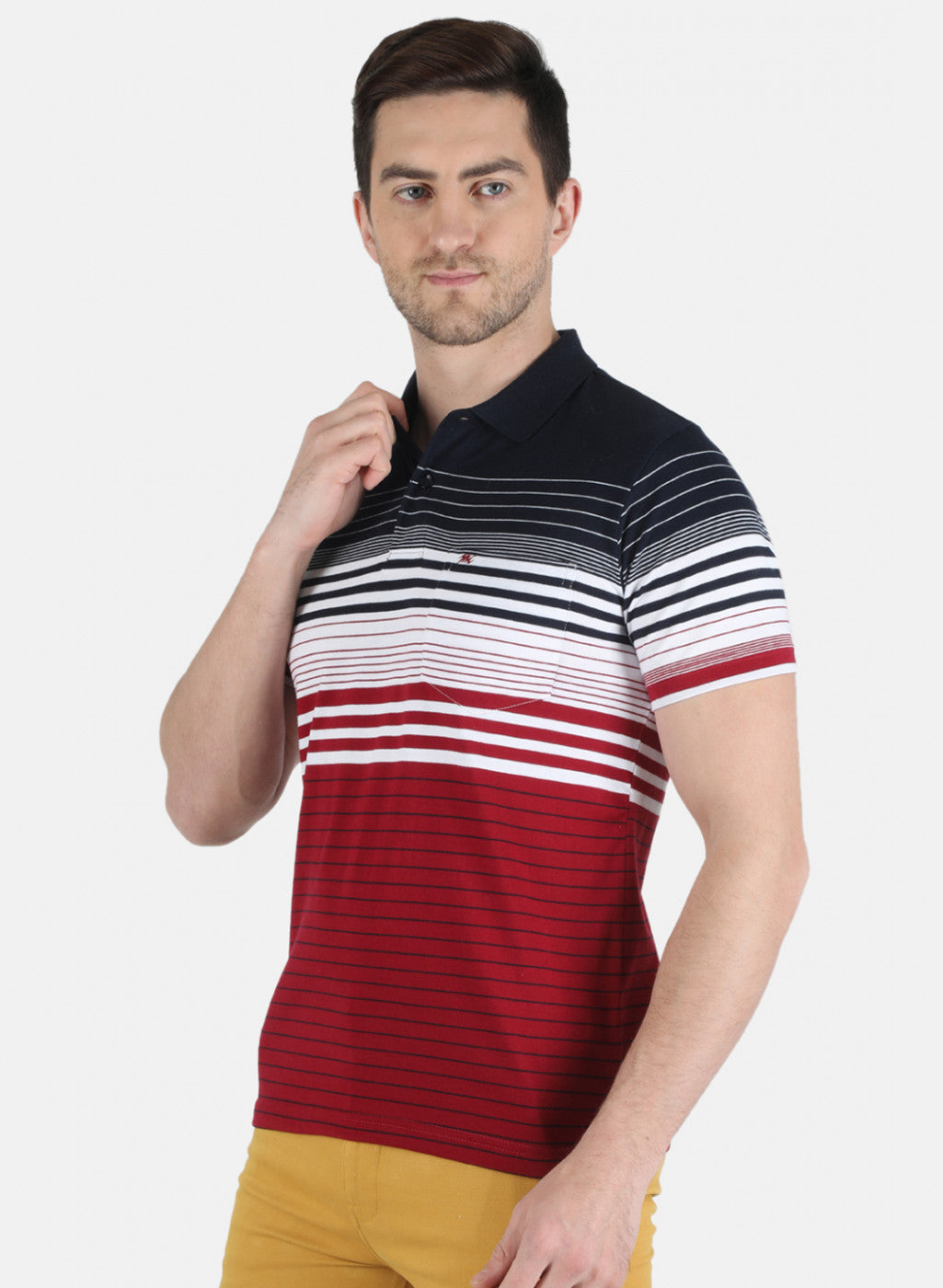 Men Red Stripe T-Shirt