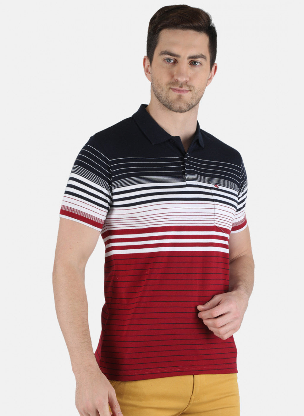 Men Red Stripe T-Shirt