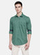 Mens Green Printed Shirt