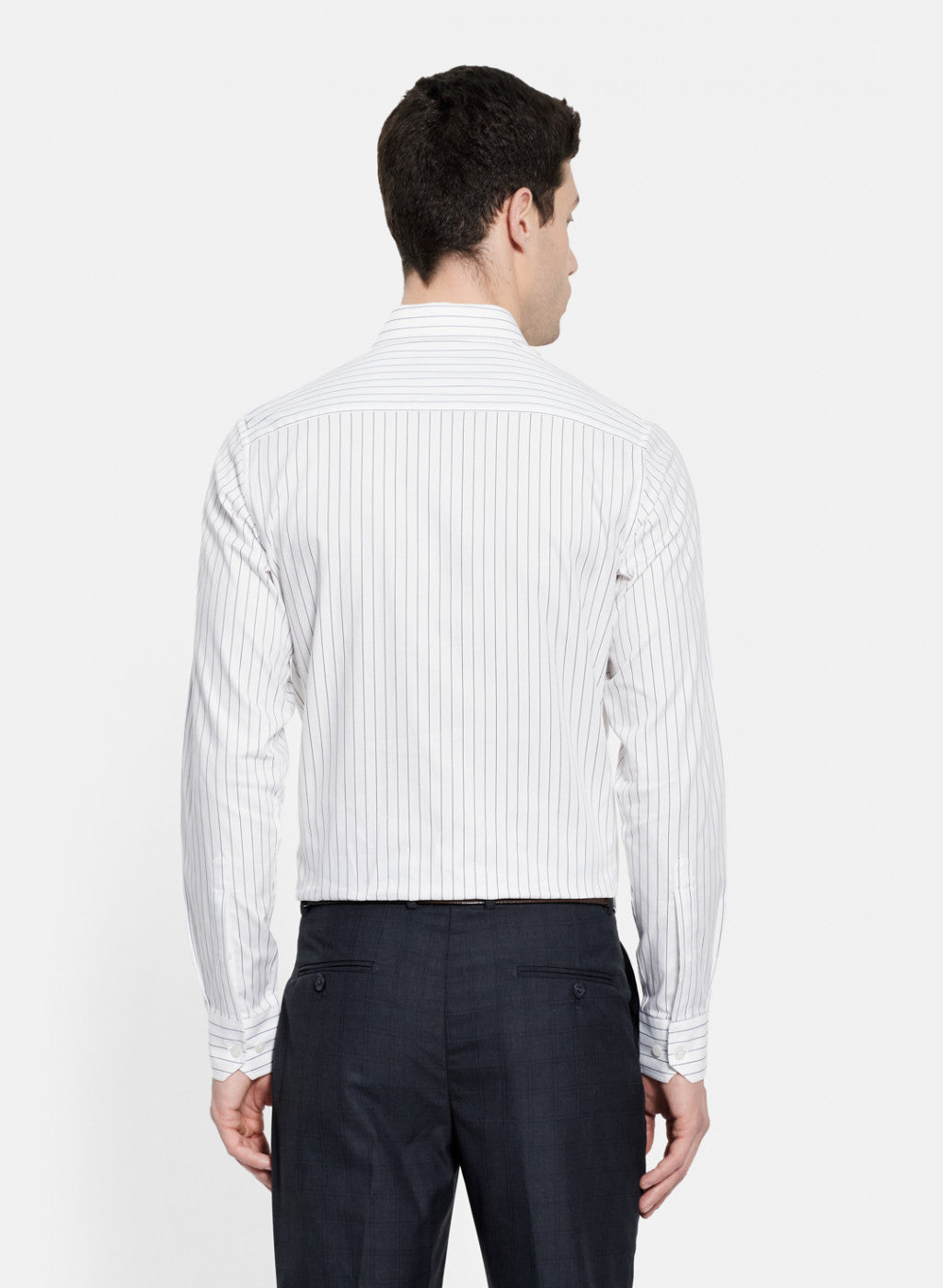 Mens White Stripe Shirt