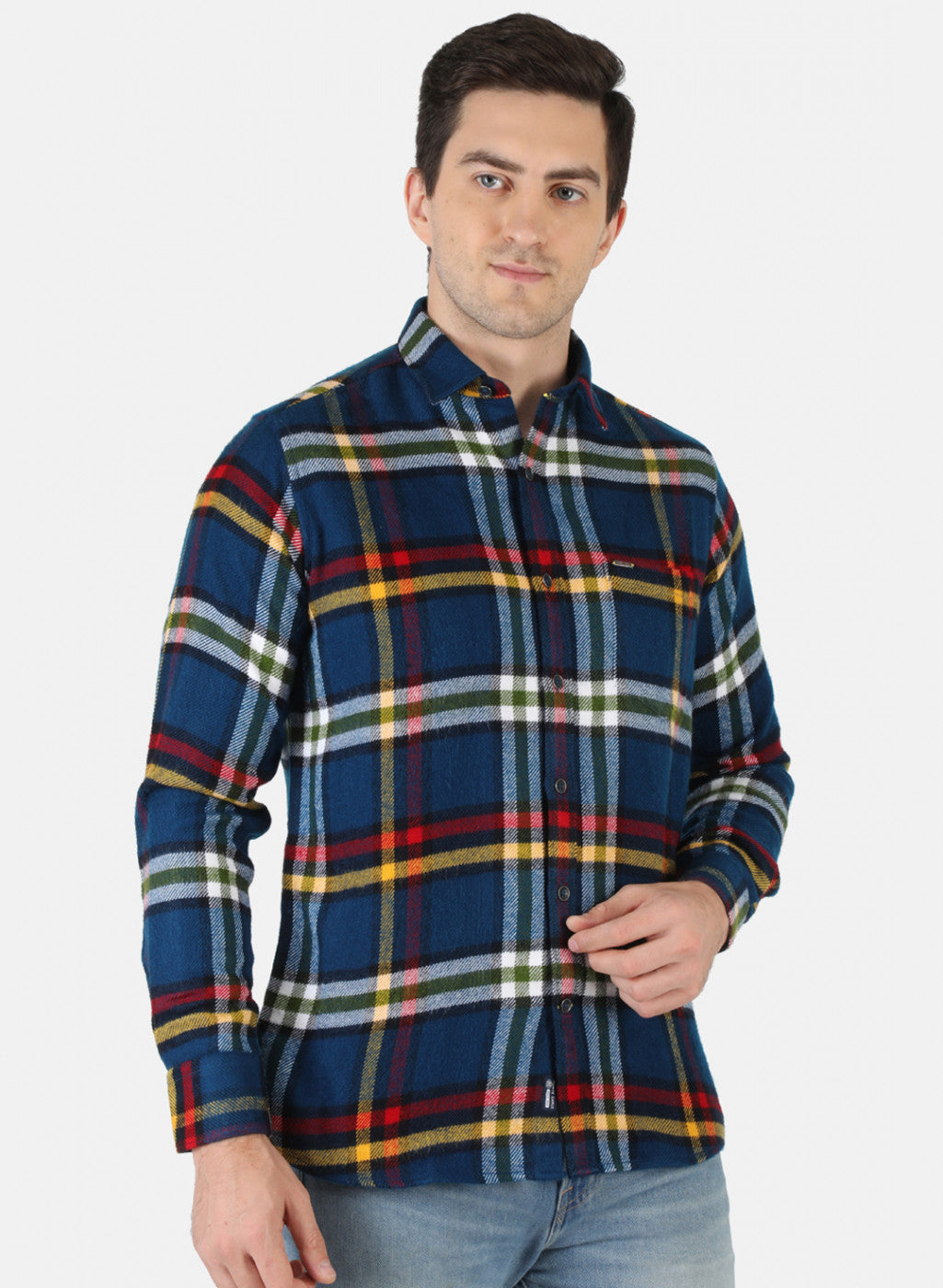 Men Multicolor Check Shirt