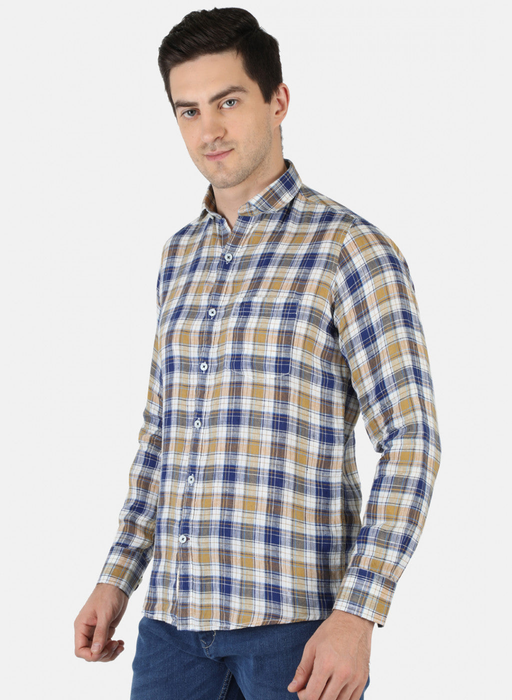 Men Multicolor Check Shirt