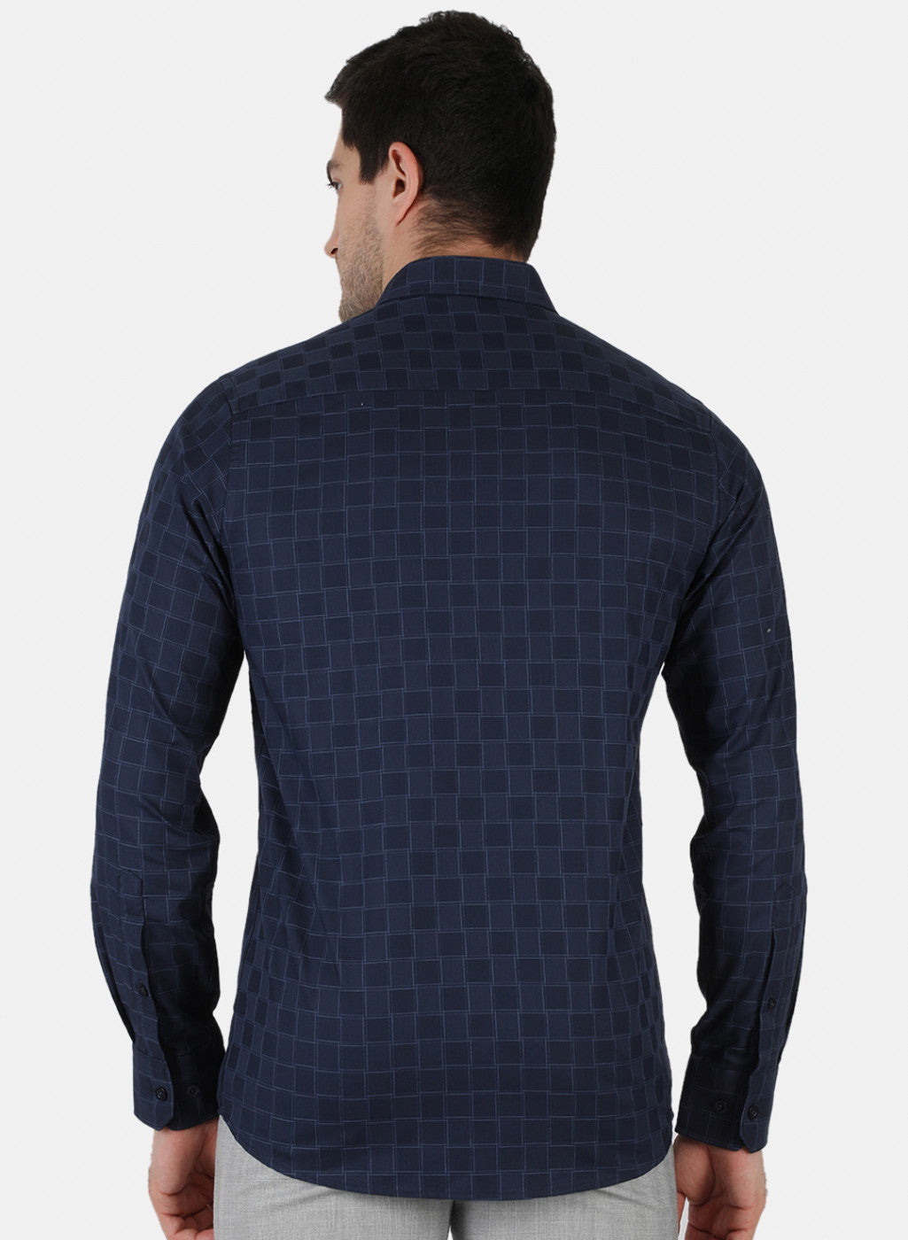 Men NAvy Blue Printed Shirt