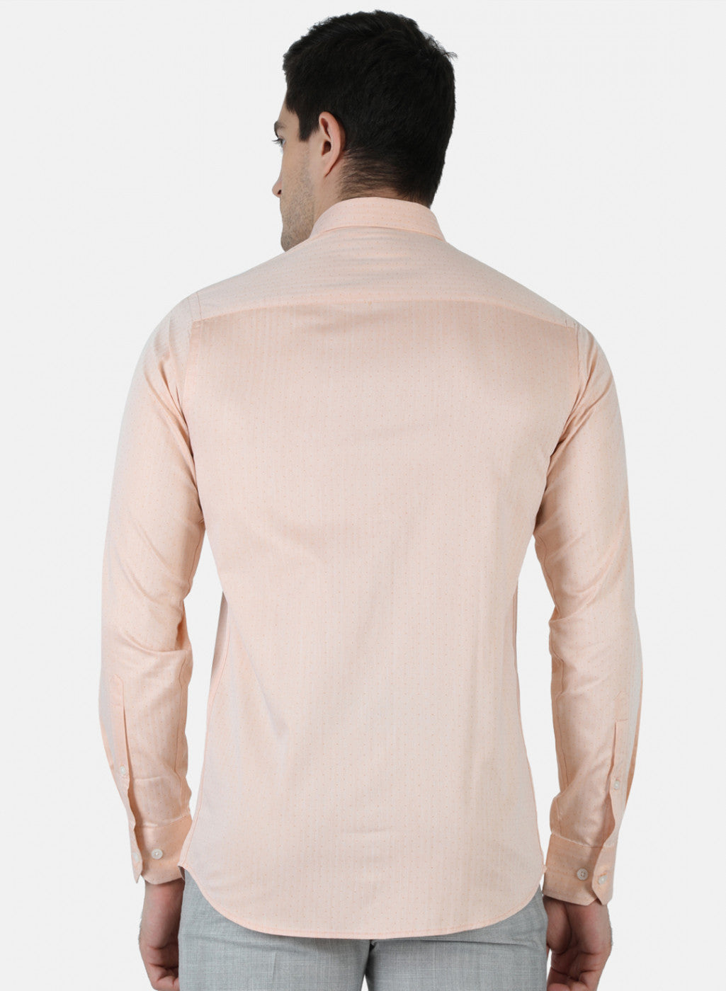 Men Peach Printed Shirt