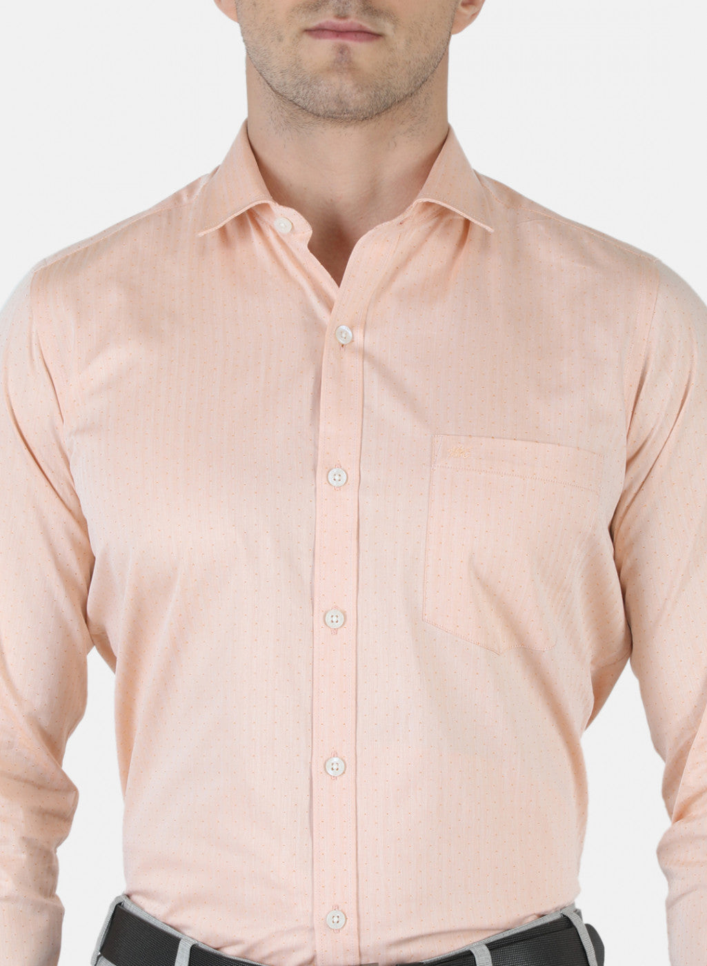 Men Peach Printed Shirt