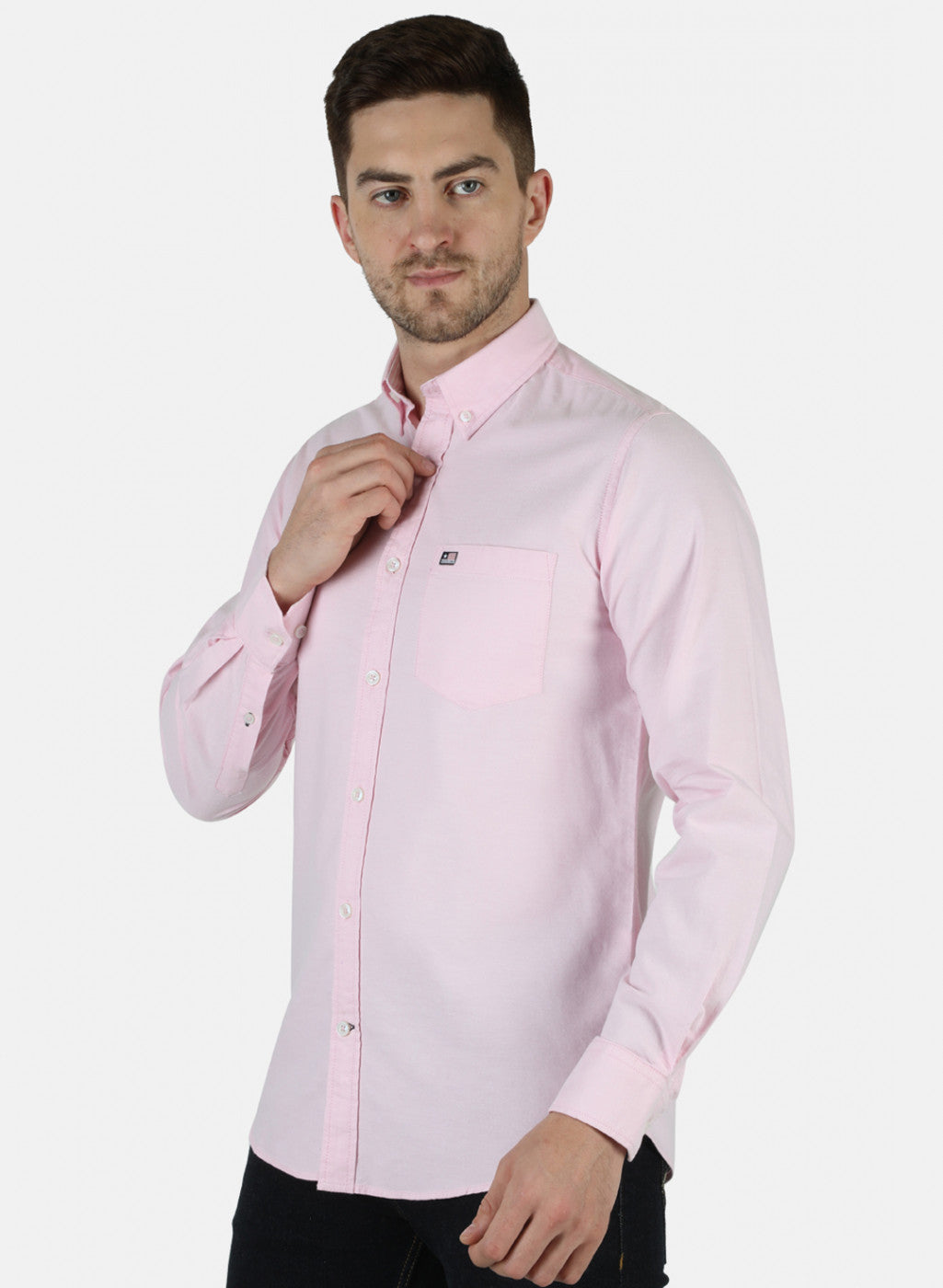 Men Pink Solid Shirt