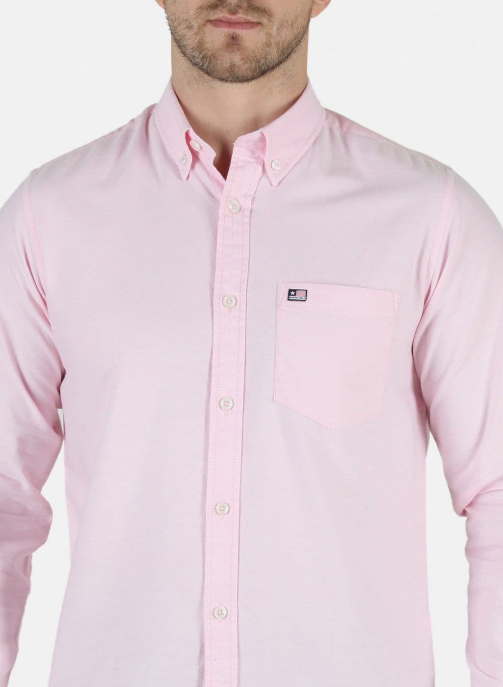 Men Pink Solid Shirt