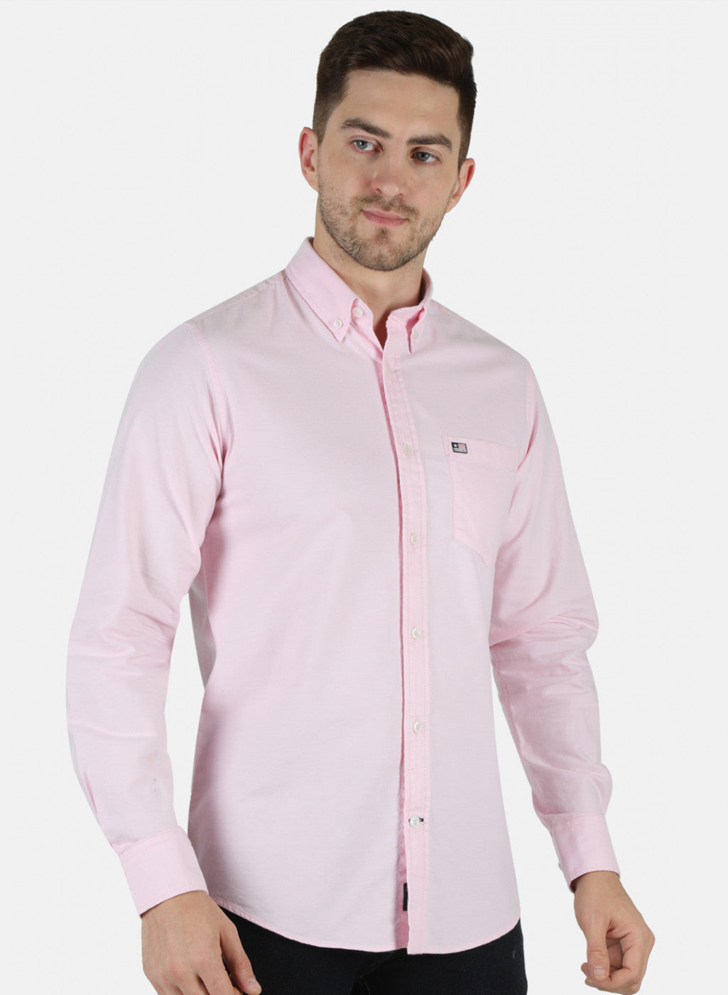 Men Pink Solid Shirt