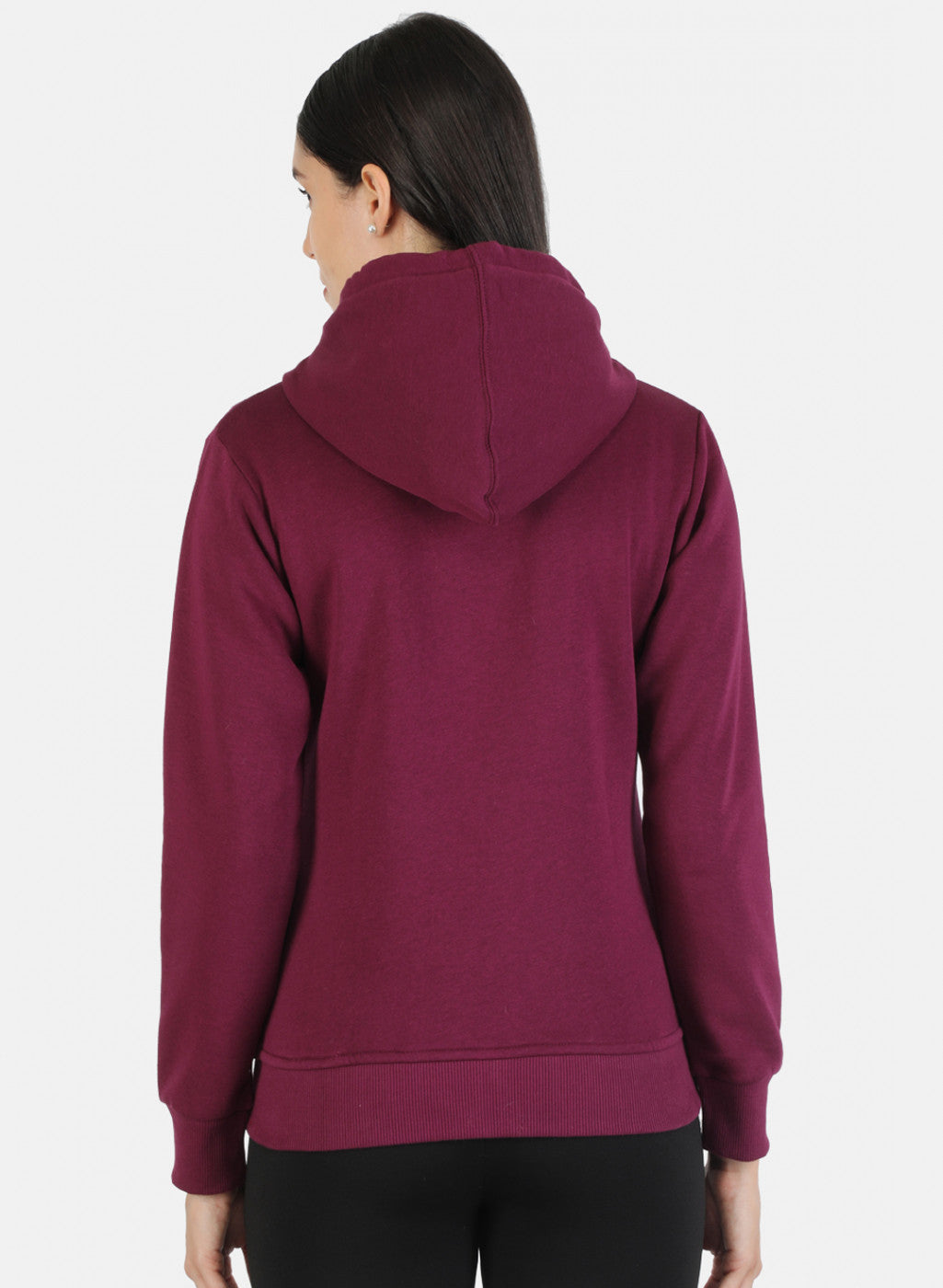 Women Purple Solid Sweatshirt