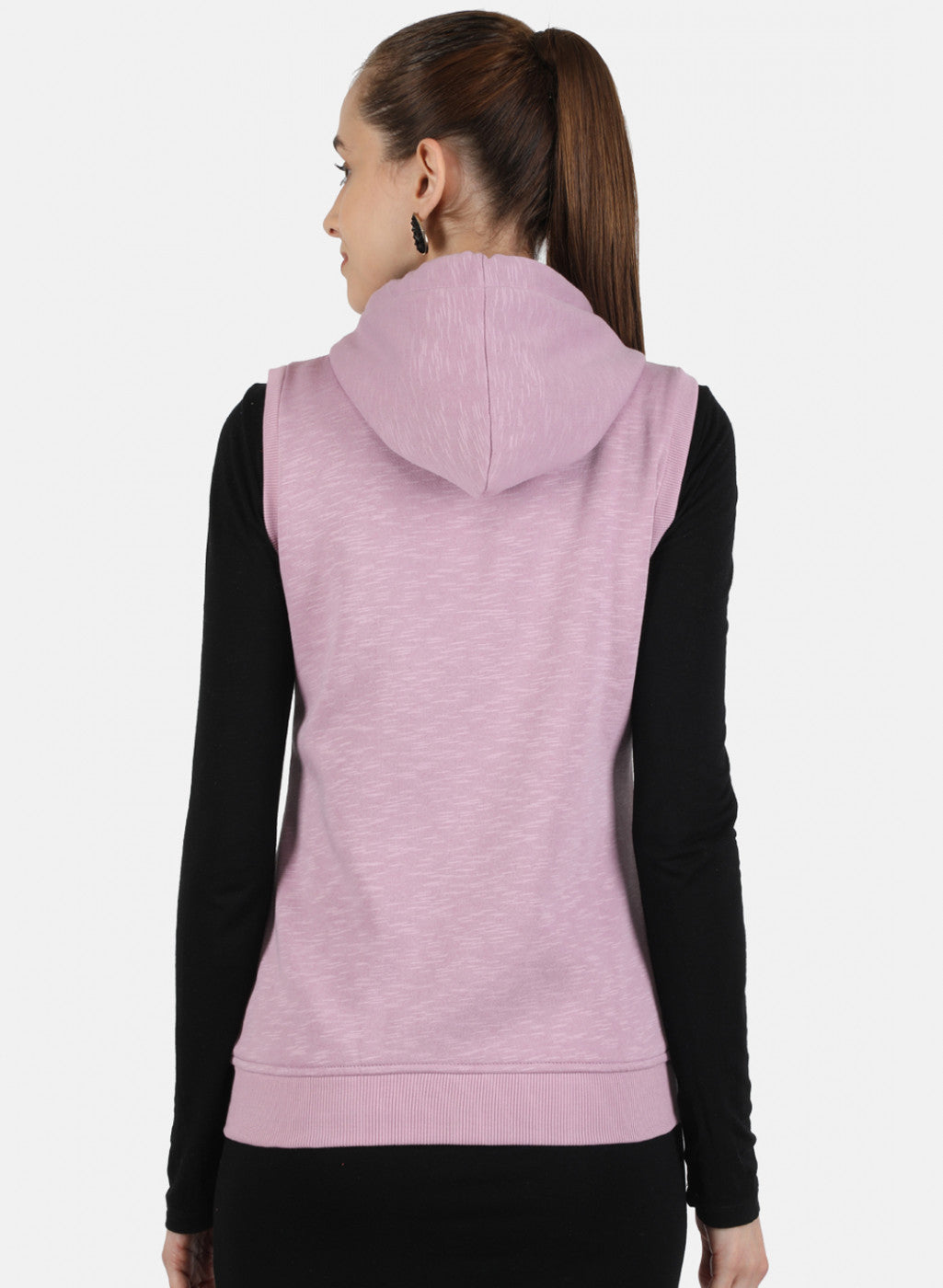 Women Purple Solid Sweatshirt