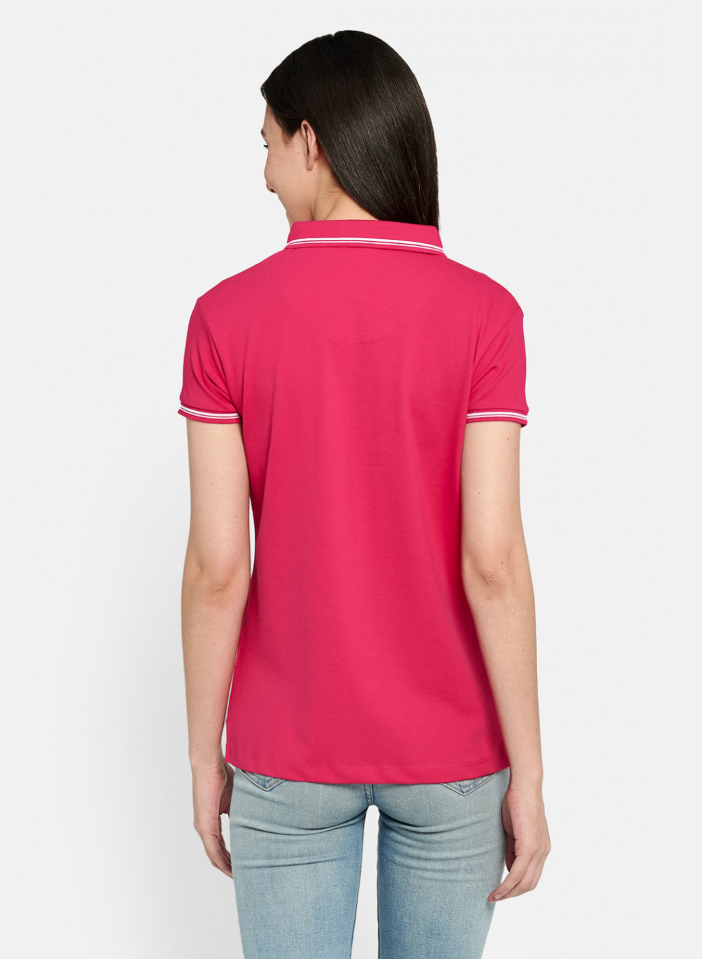 Womens Pink Plain T-Shirt