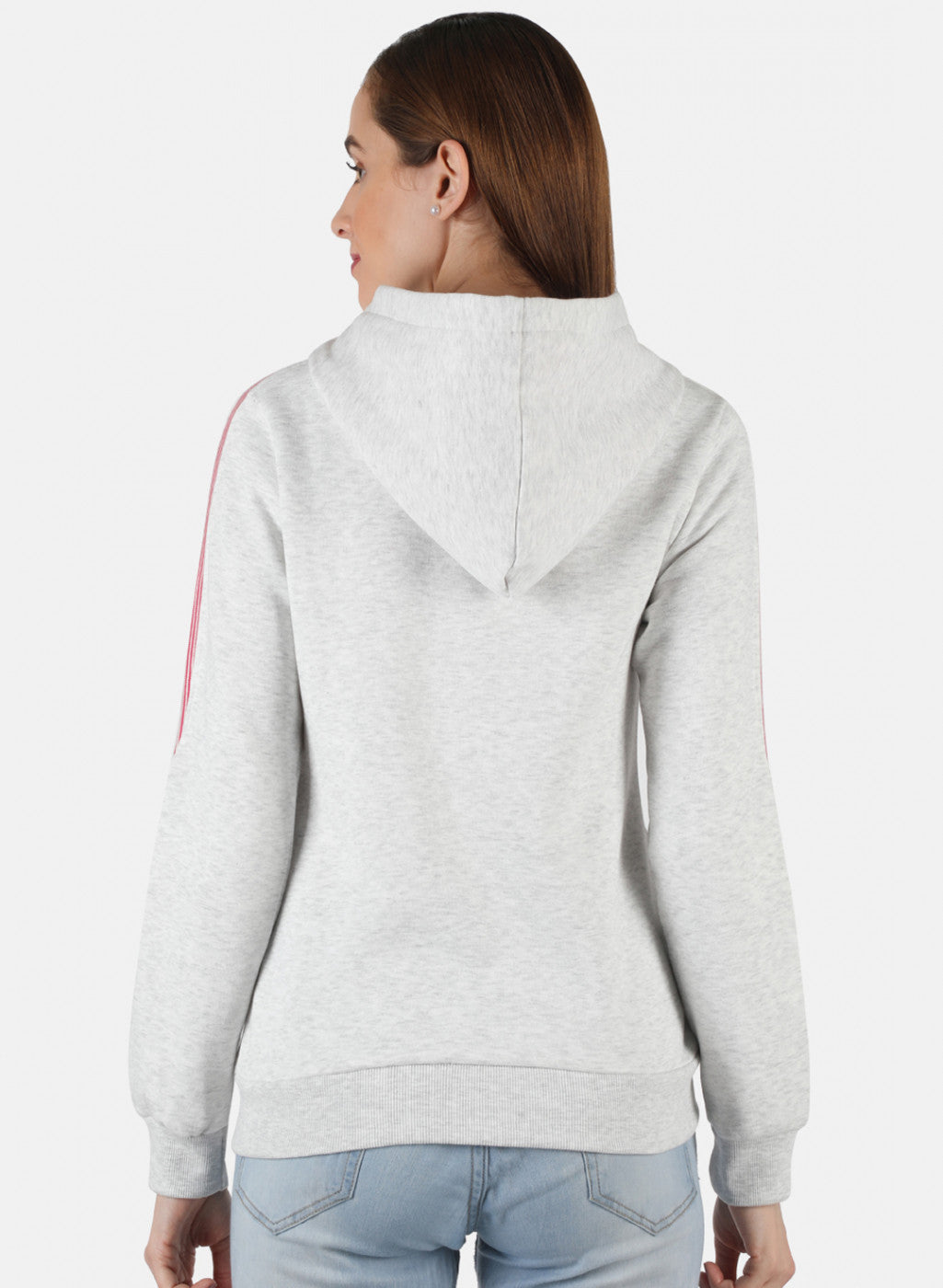 Women Grey Solid Sweatshirt