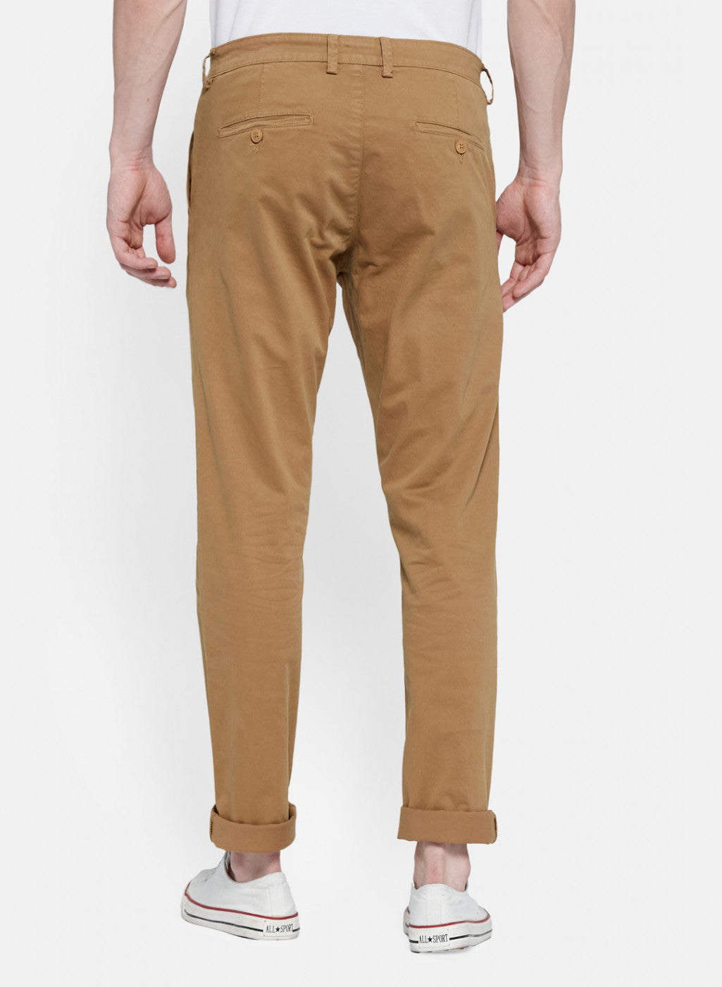 Mens Khaki Slim Fit Trouser