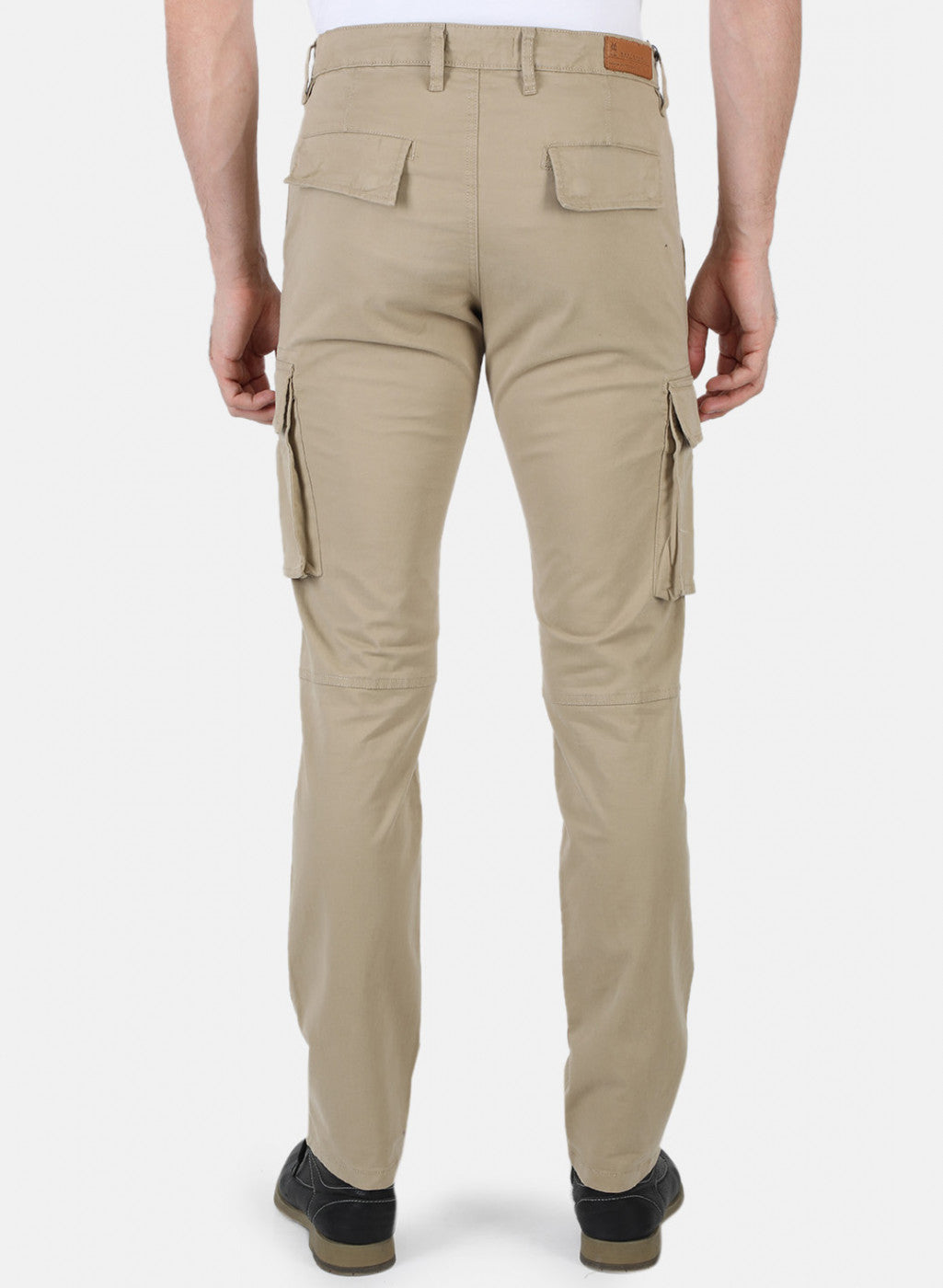 Men Khaki Printed Trouser