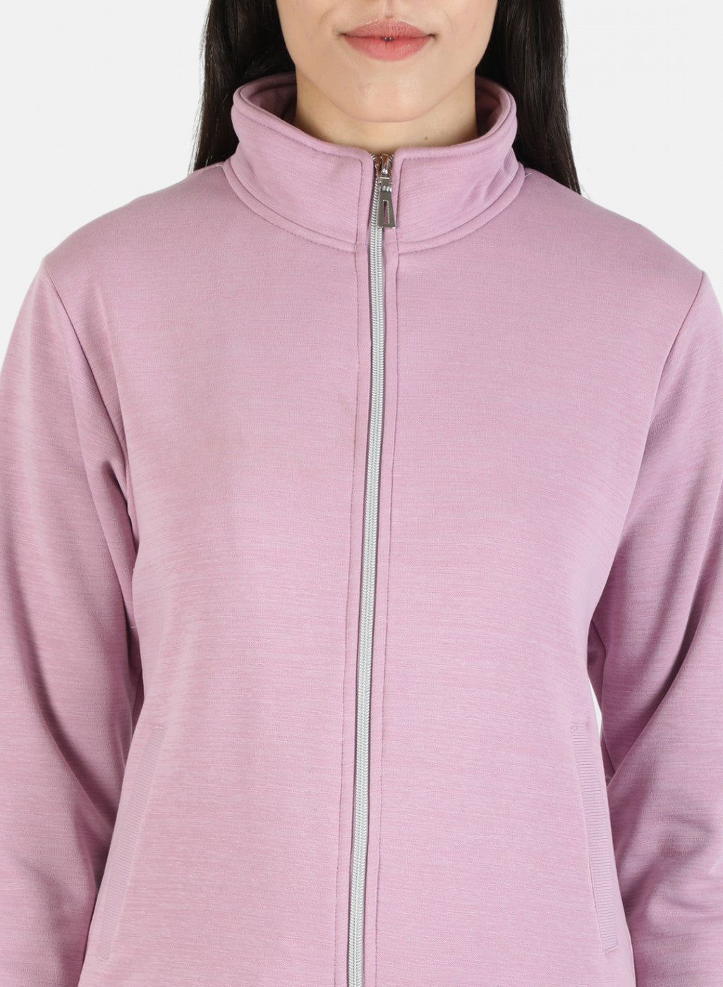 Women Purple Solid Sweatshirt