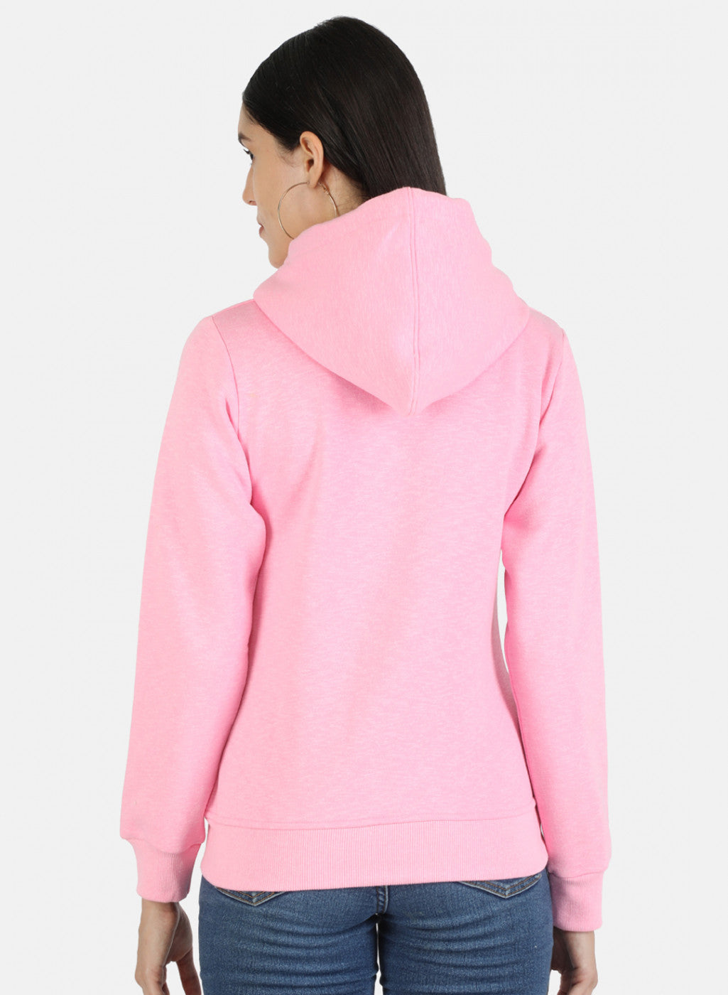 Women Pink Solid Sweatshirt