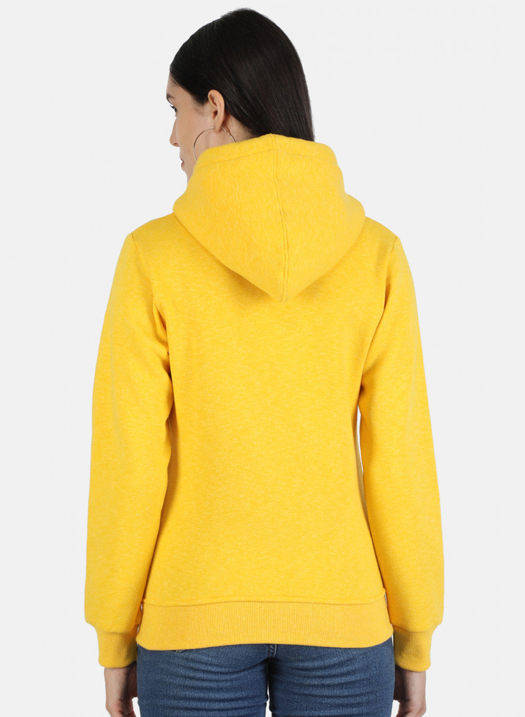 Women Yellow Solid Sweatshirt